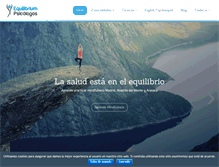 Tablet Screenshot of equilibriumpsicologos.com